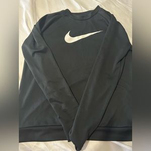 Nike running long sleeve shirt size large black